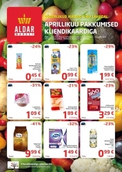 Kliendileht Aldar market Lääne-Viruma